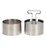 Set garneerringen rvs 2 dlg. met uitdrukker